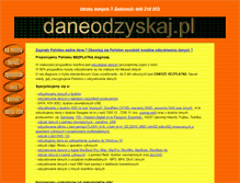 Tablet Screenshot of daneodzyskaj.pl